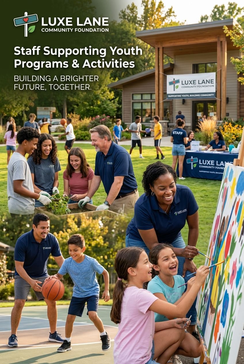 Families and youth at a Luxe Lane community event